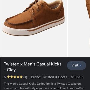 COPY - Mens Twisted X casual shoes size 11